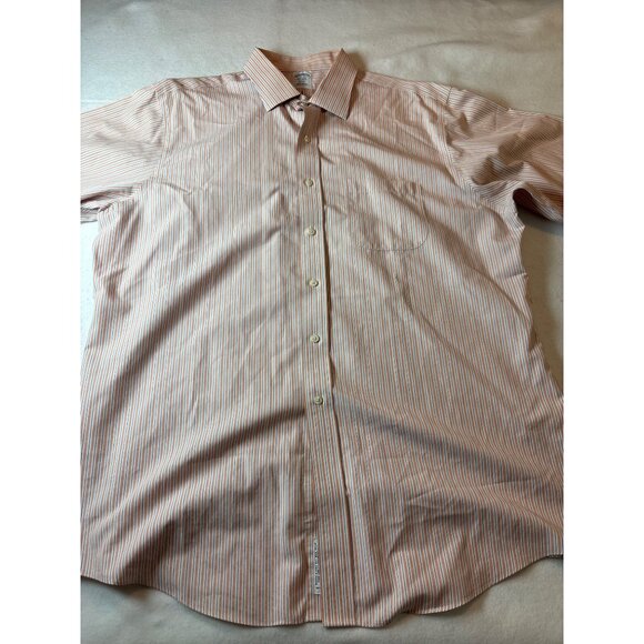 Brooks Brothers Mens Non-Iron Supima Cotton Regent Dress Shirt 17.5-36 Striped - Picture 1 of 12